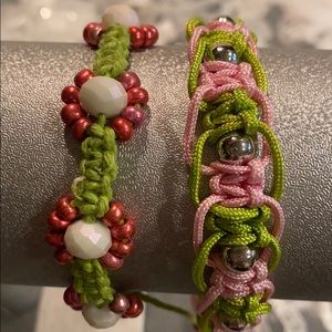Two Brand New Macramé Bracelets